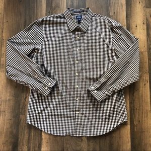 Old Navy Men’s Plaid Long sleeve Button Down Shirt